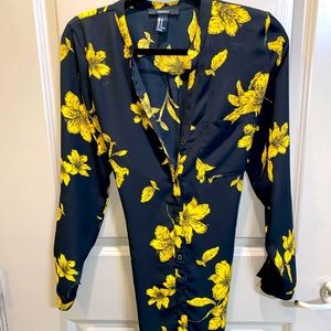 Button Down Flower Top